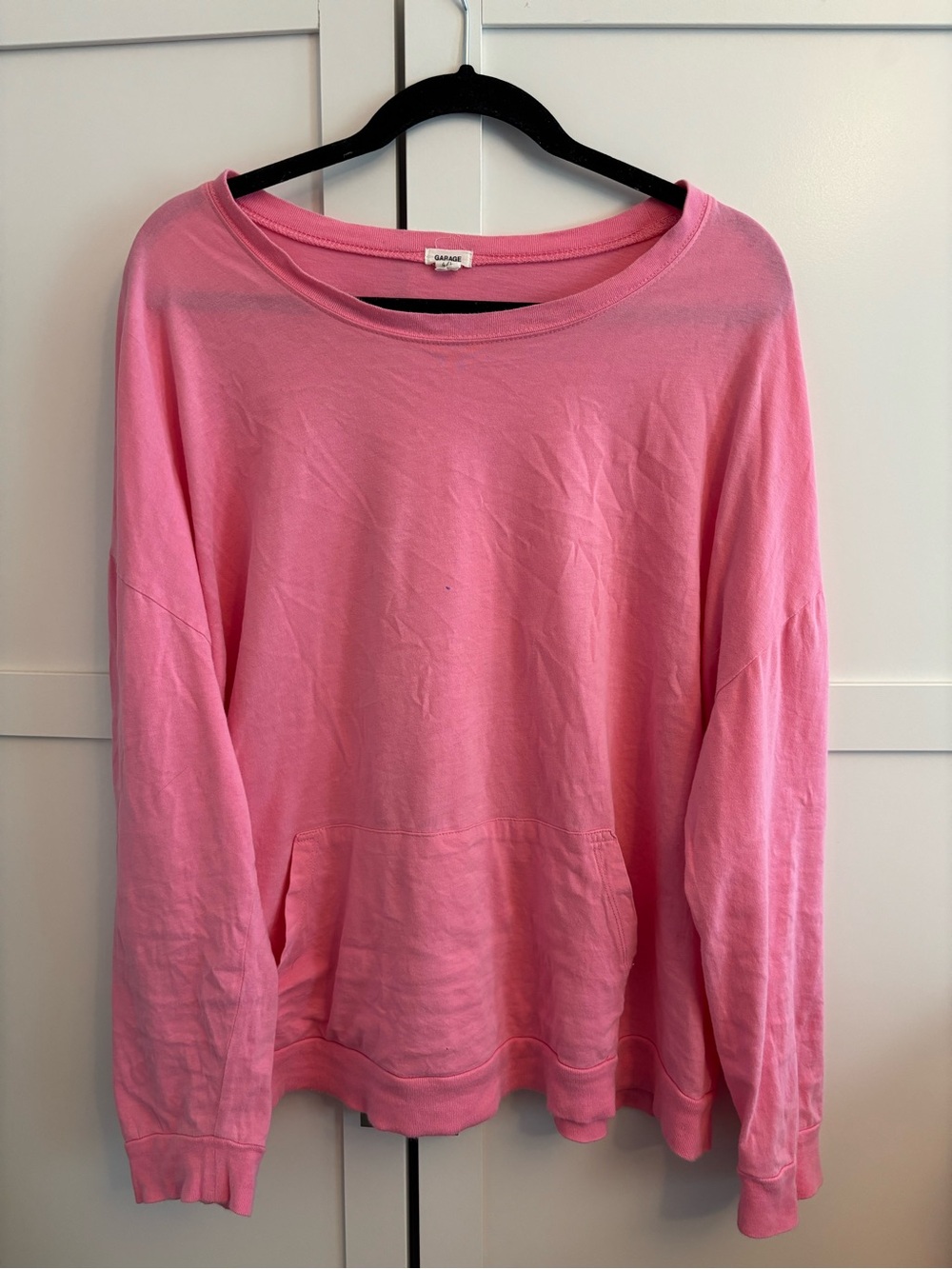 Garage Bright Pink Lightweight crew neck